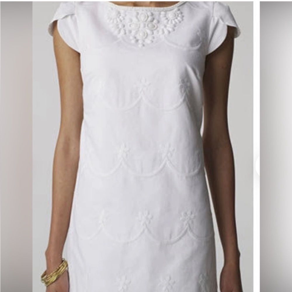Lily Pulitzer White Pierce Beaded Dress.Size 4.NWT. MSRP $300.